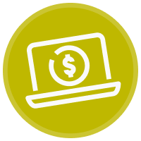 Icon illustration of a laptop