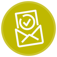 Icon illustration of a envelope