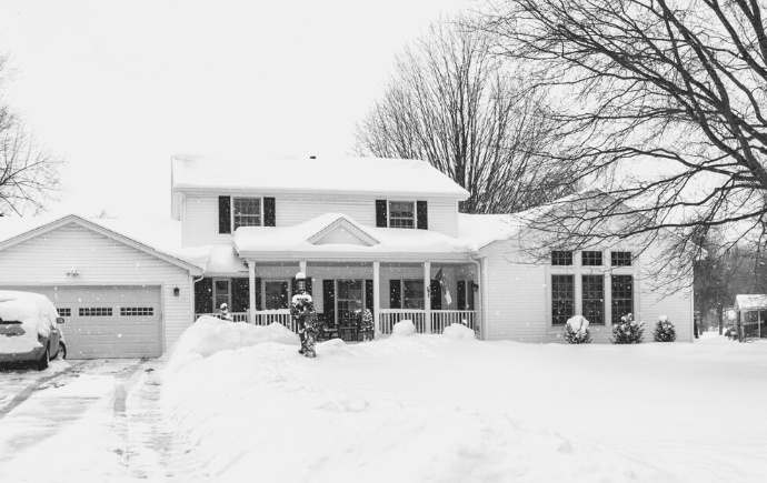 home in winter